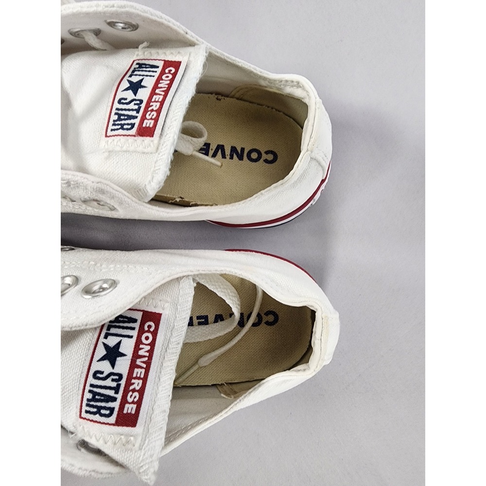 Converse Chuck Taylor All Star Low Top Sneakers White Canvas M9696 Mens 5 Wo 7 - Picture 14 of 14